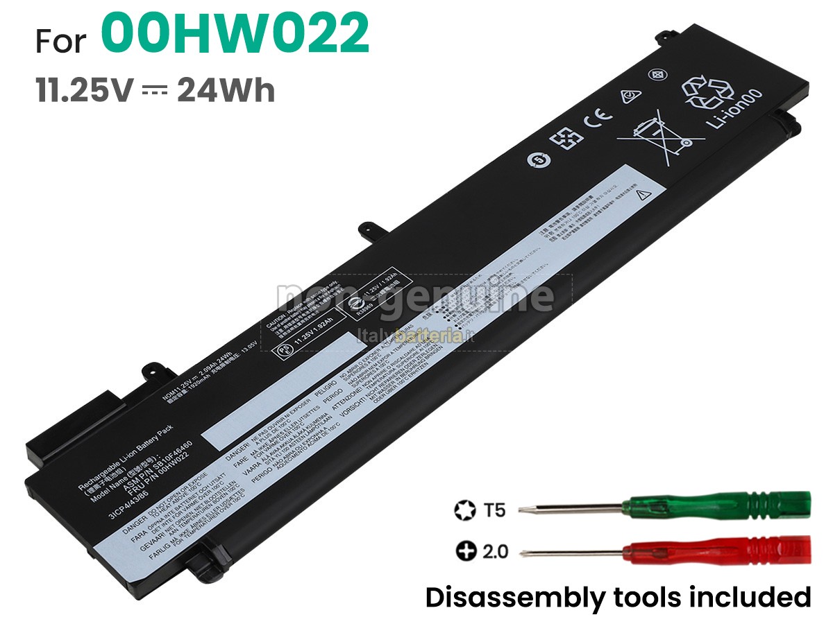 Batteria per Lenovo SB10F46460