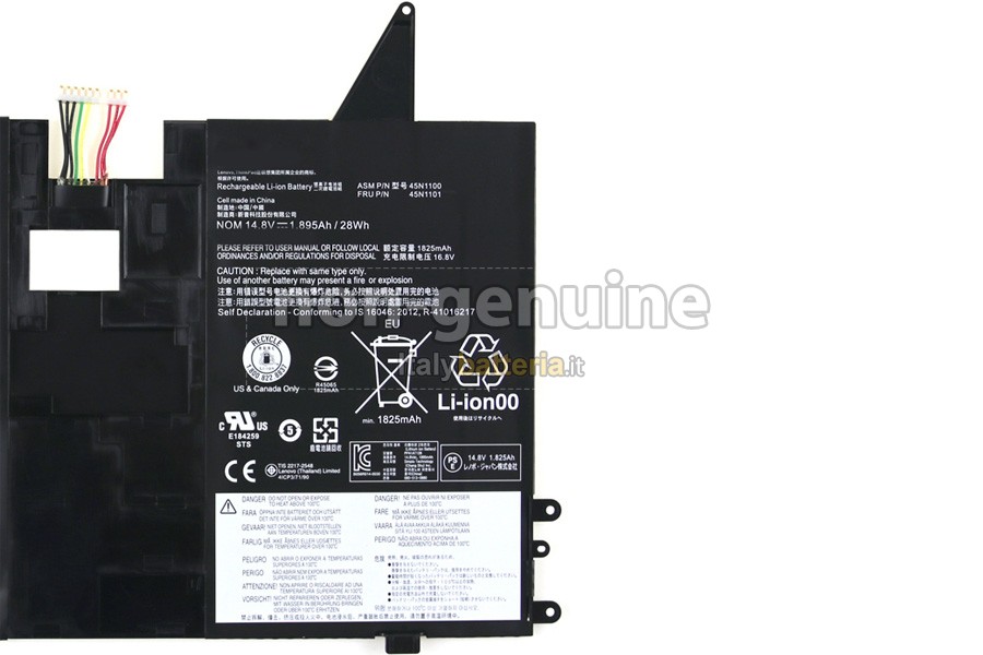 Batteria per Lenovo ThinkPad HELIX 3701-34U