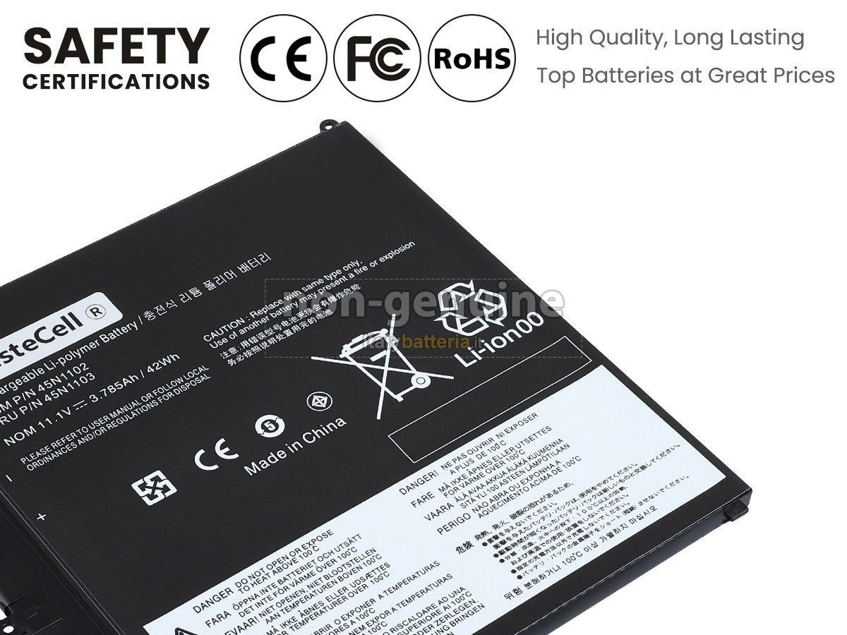 Batteria per Lenovo ThinkPad HELIX 3701-34U