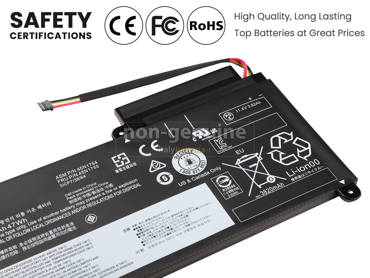 Batteria per portatile Lenovo ThinkPad E460C