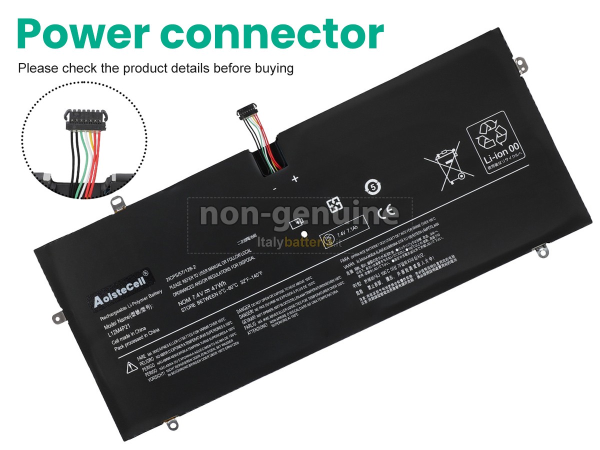 Batteria per Lenovo YOGA 2 PRO ULTRABOOK