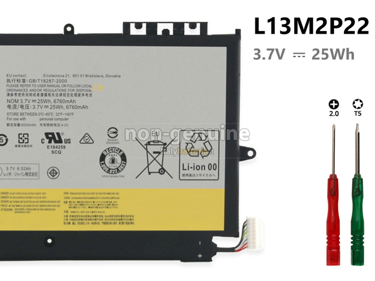 Batteria per portatile Lenovo L13N2P21(1ICP4/83/102-2)