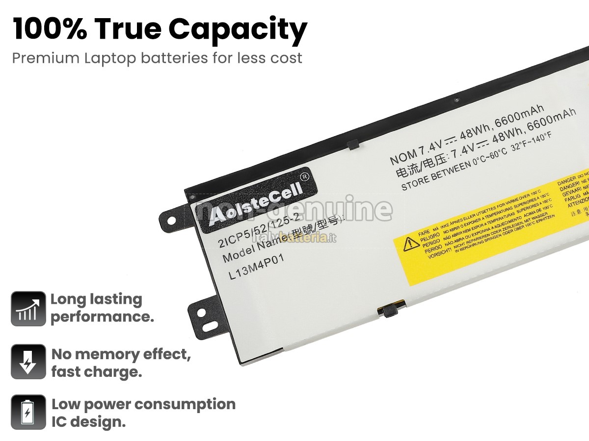Batteria per portatile Lenovo L13L4P01