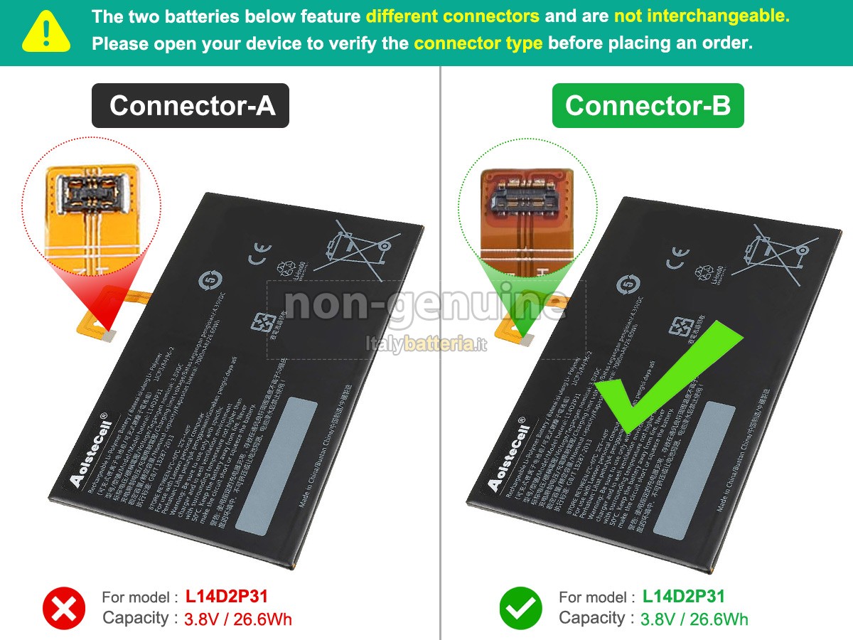 Batteria Lenovo TB2-X30F