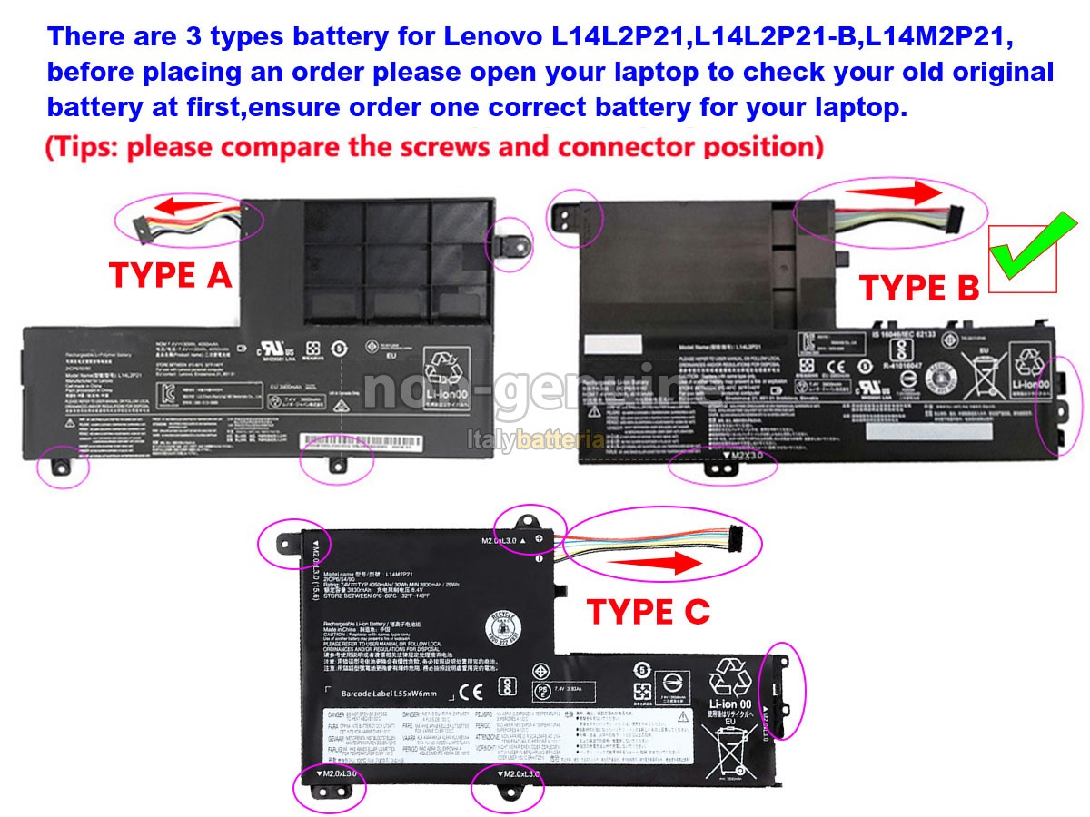 Batteria per portatile Lenovo U41-70