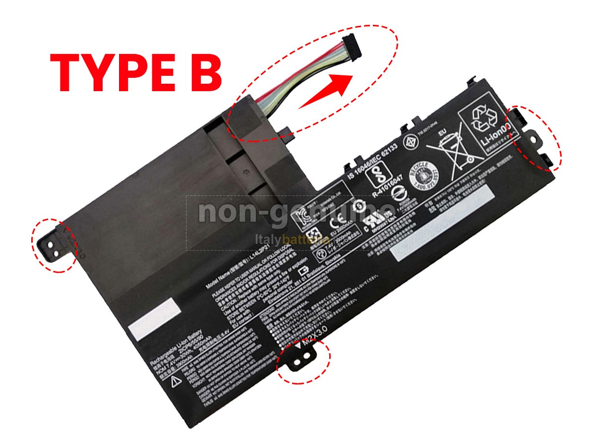 Batteria per Lenovo YOGA 500-14IBD 80N4