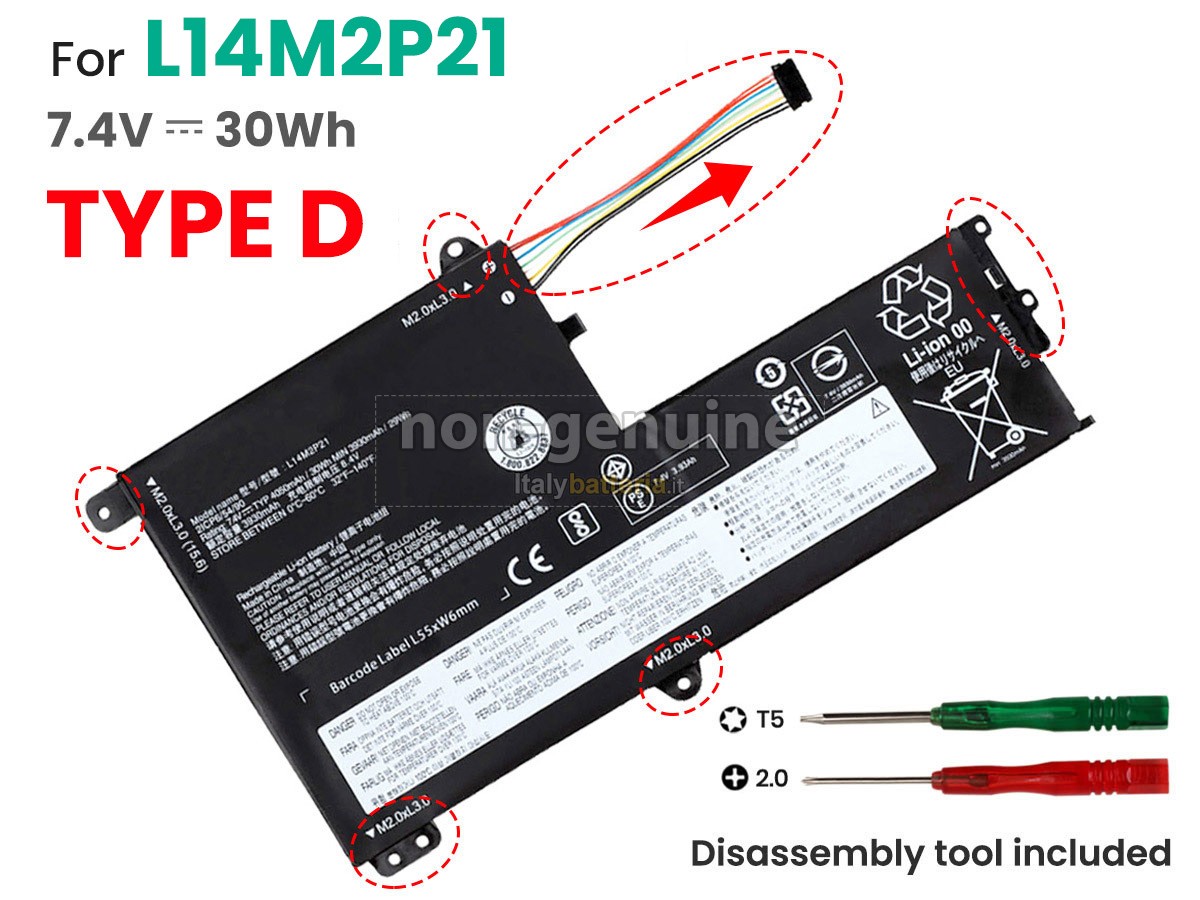 Batteria per Lenovo IdeaPad 330S-15ARR
