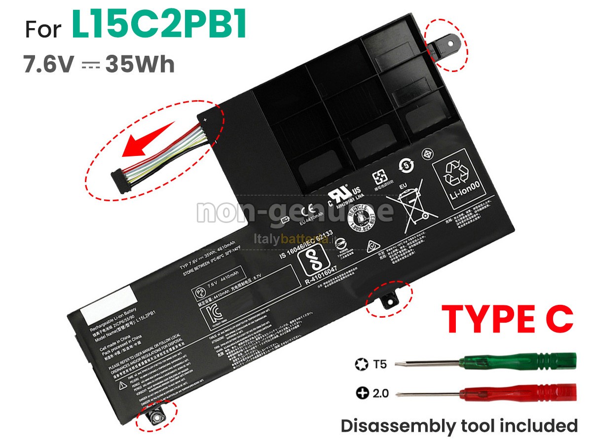 Batteria per Lenovo YOGA 520-14IKB(81C8007UGE)