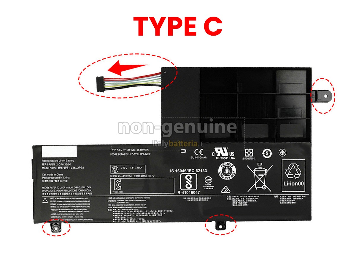 Batteria per Lenovo YOGA 520-14IKB(81C8007UGE)