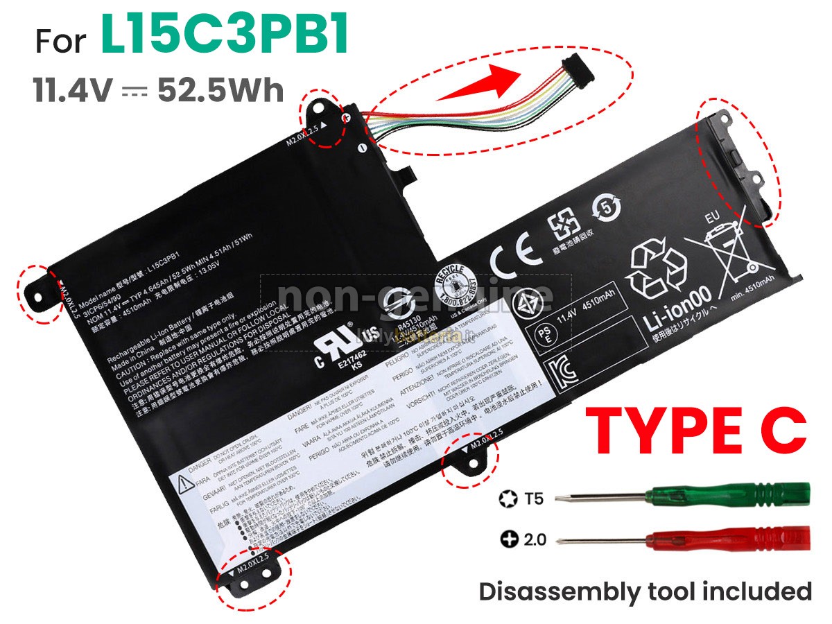 Batteria per Lenovo IdeaPad 330S-15ARR