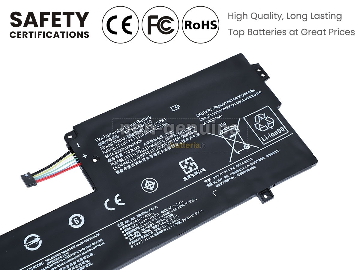 Batteria per Lenovo YOGA 720-12IKB-81B5003US