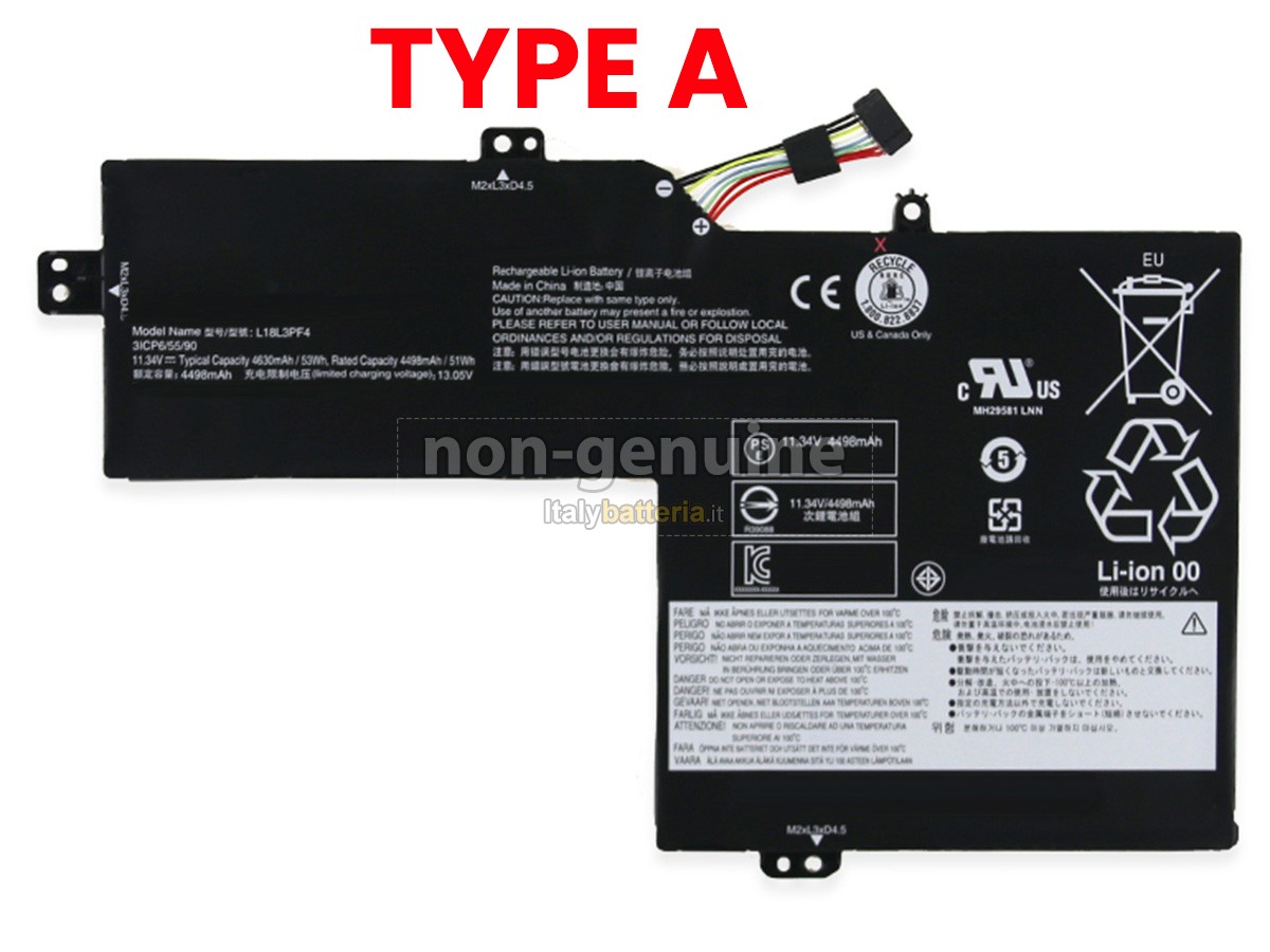 Batteria per Lenovo L18L3PF4(3ICP6/55/90)
