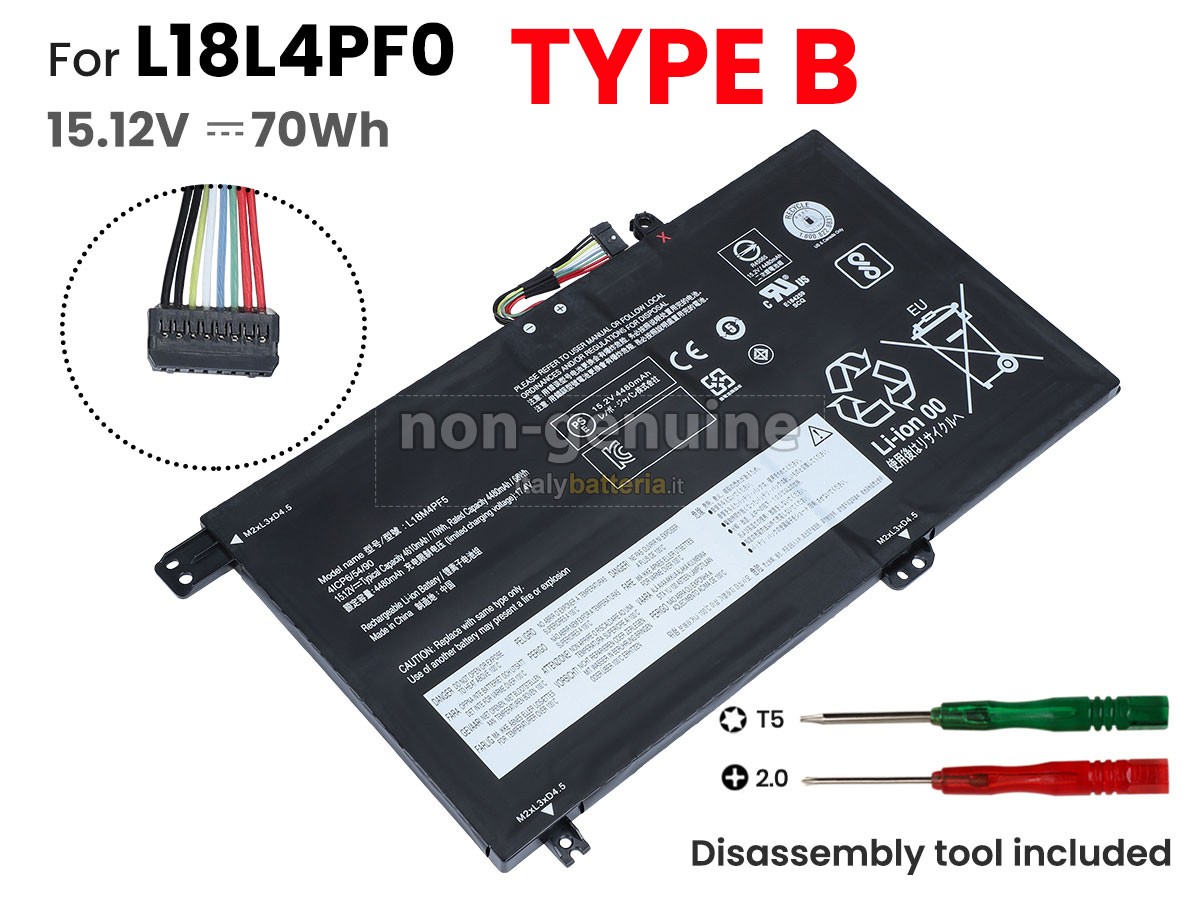 Batteria per Lenovo L18L3PF4(3ICP6/55/90)