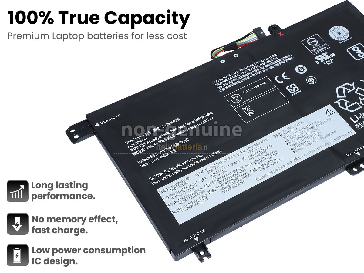 Batteria per Lenovo L18L3PF4(3ICP6/55/90)
