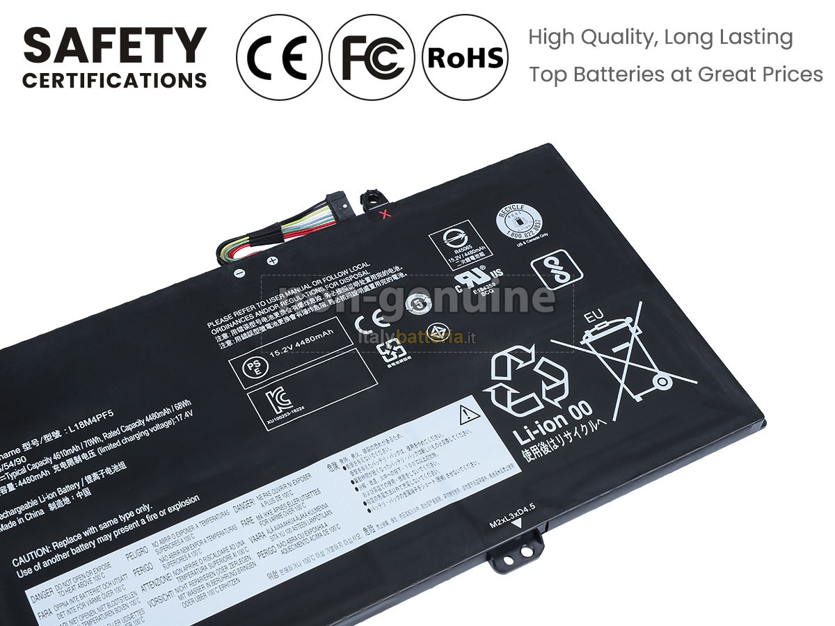 Batteria per Lenovo L18L3PF4(3ICP6/55/90)