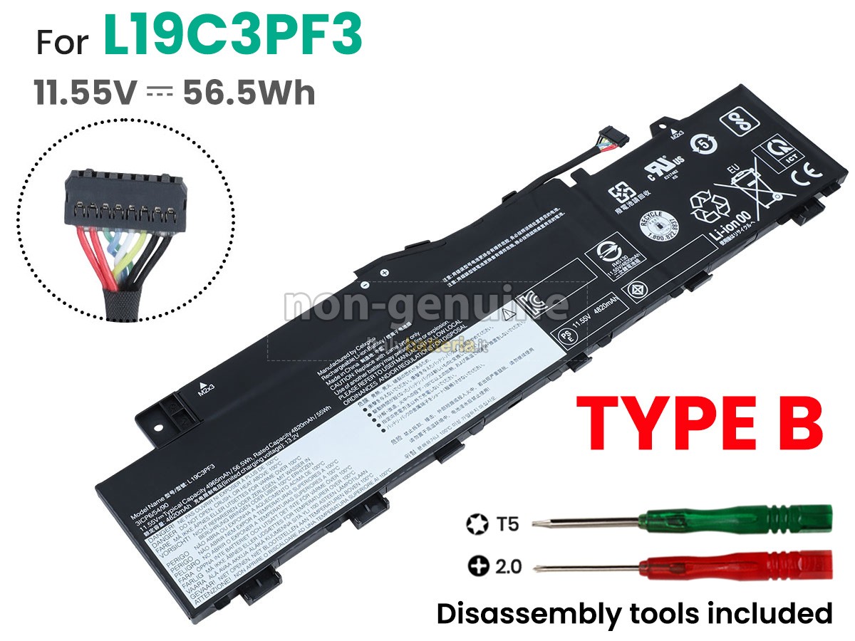 Batteria per Lenovo IdeaPad 5 14ARE05-81YM00CLRE