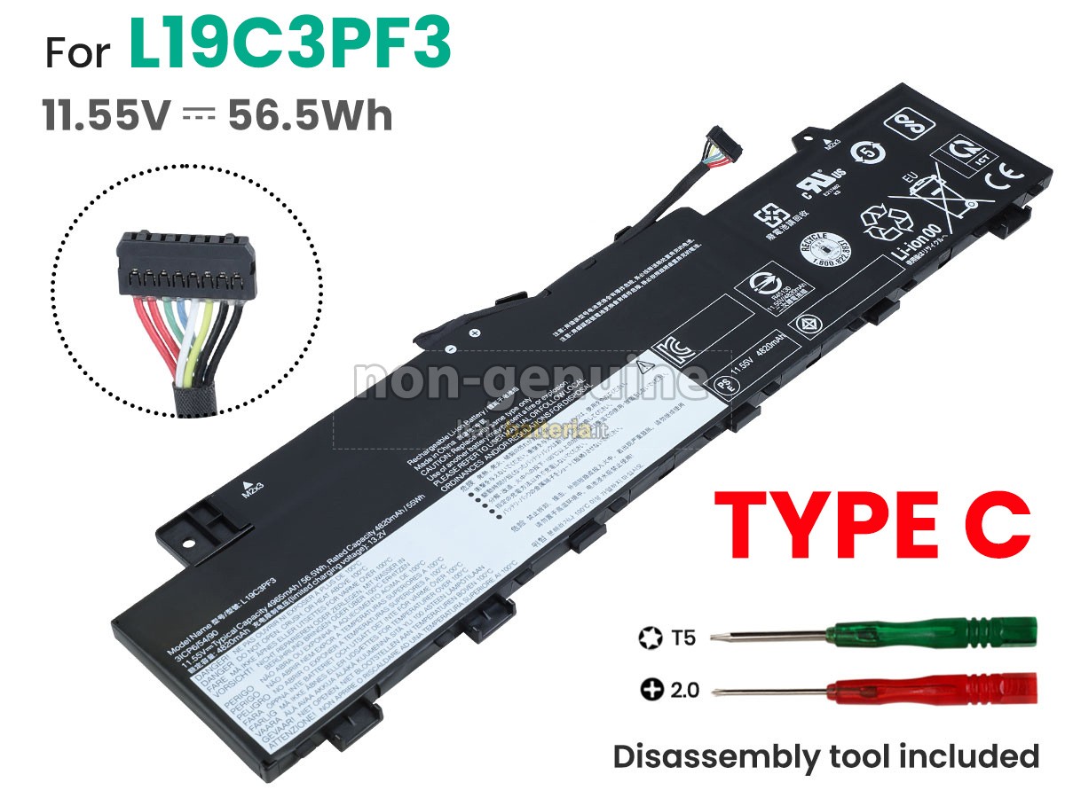Batteria per Lenovo IdeaPad 5 14ARE05-81YM00CLRE