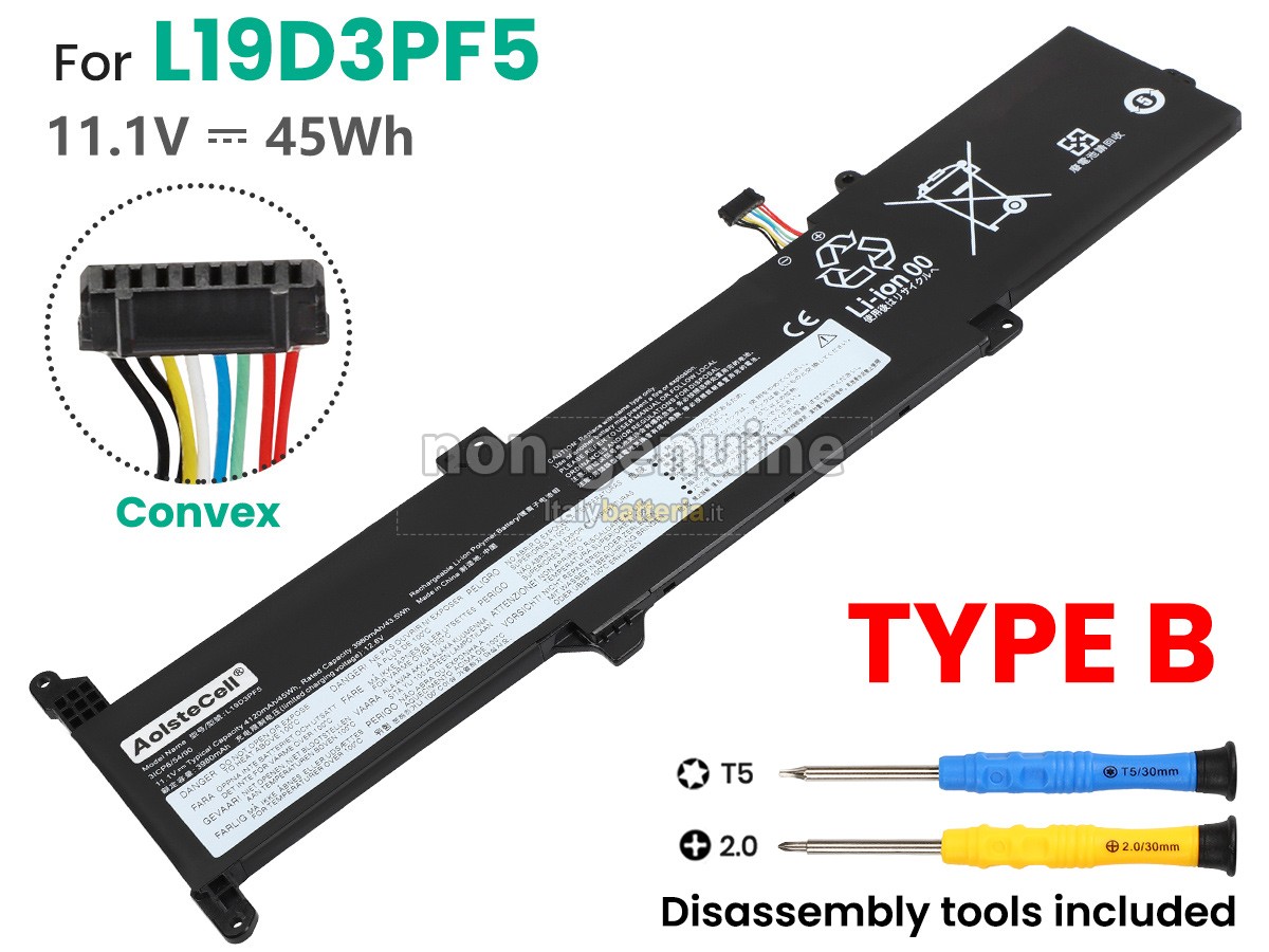 Batteria per Lenovo IdeaPad 3-15IML05-81WB008QTW