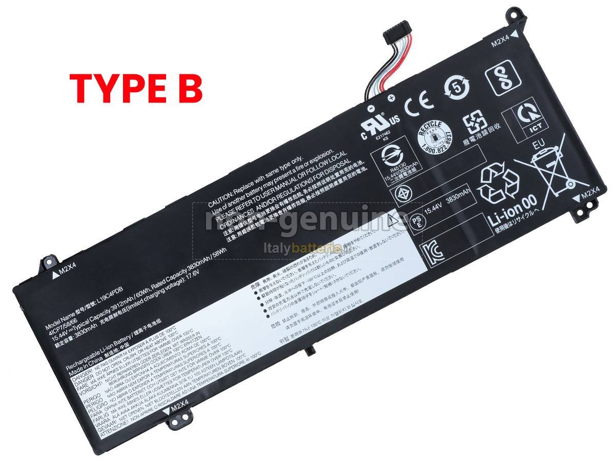 Batteria per portatile Lenovo THINKBOOK 14S YOGA ITL-20WE0003AT