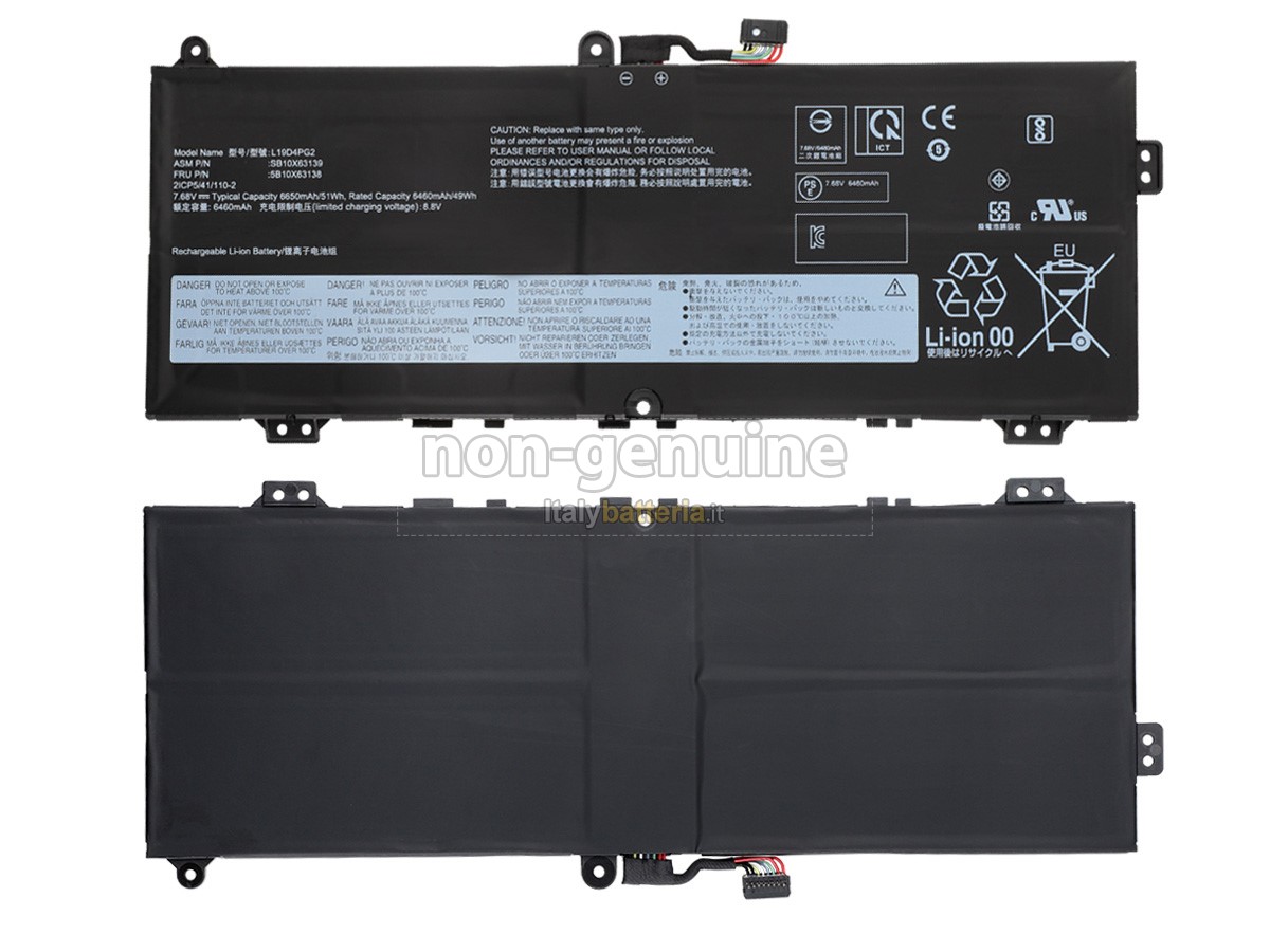 Batteria per portatile Lenovo ThinkPad C13 YOGA GEN 1 Chromebook-20UX000ESE