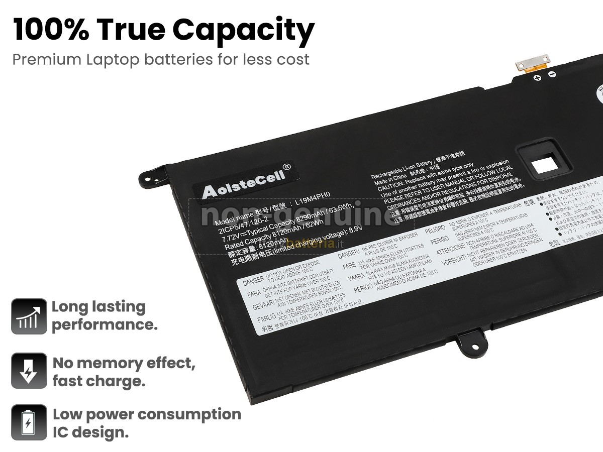 Batteria per portatile Lenovo YOGA SLIM 9 14ITL5-82D1000YAU