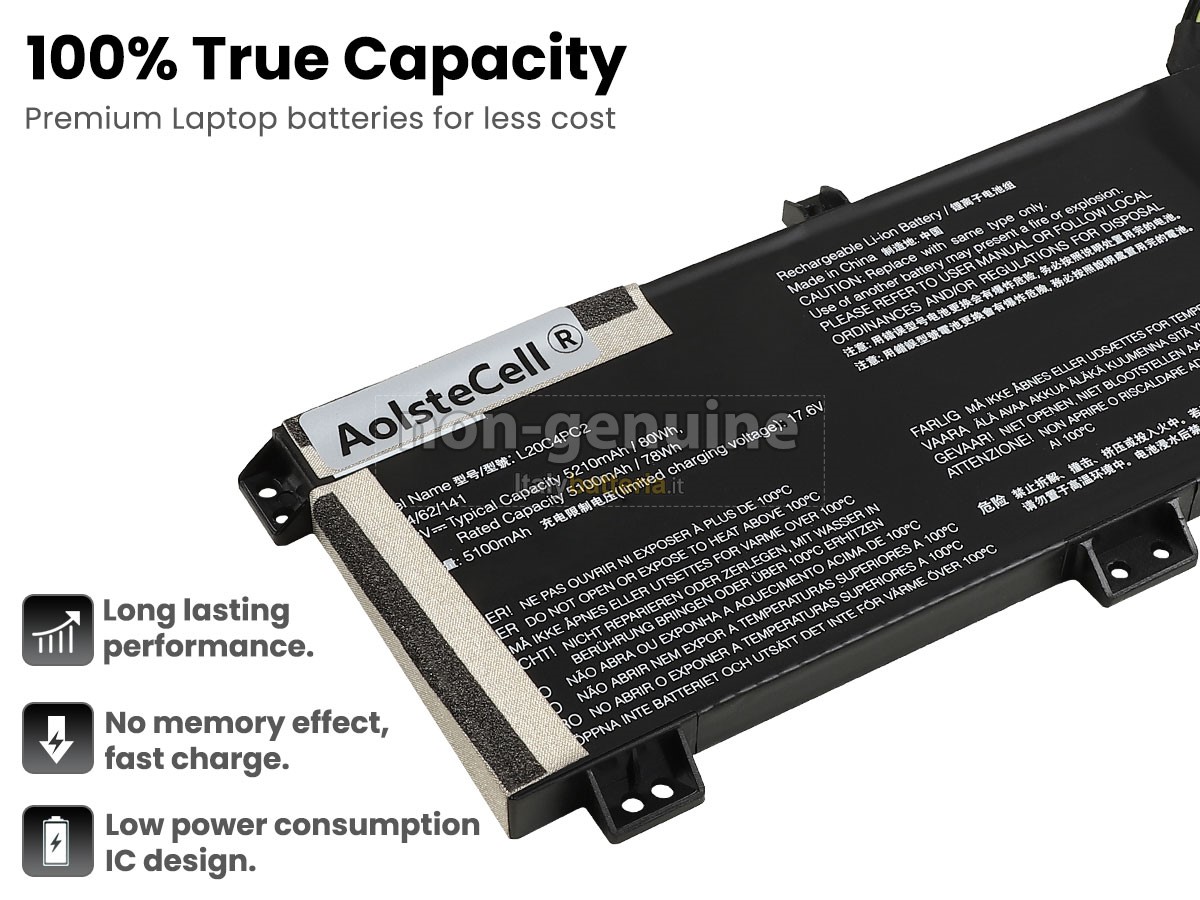 Batteria per portatile Lenovo LEGION 5 17ACH6H-82JY00CMKR