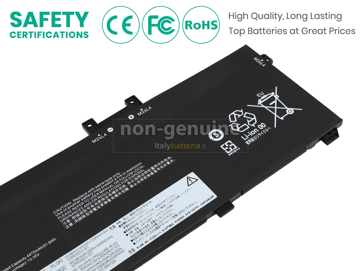 Batteria per Lenovo ThinkPad X13 YOGA GEN 2-20W8000DGE