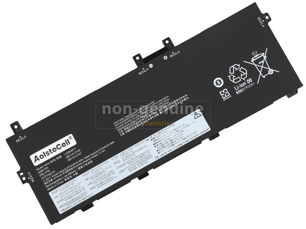 Batteria per Lenovo ThinkPad X13 YOGA GEN 2-20W8000DGE