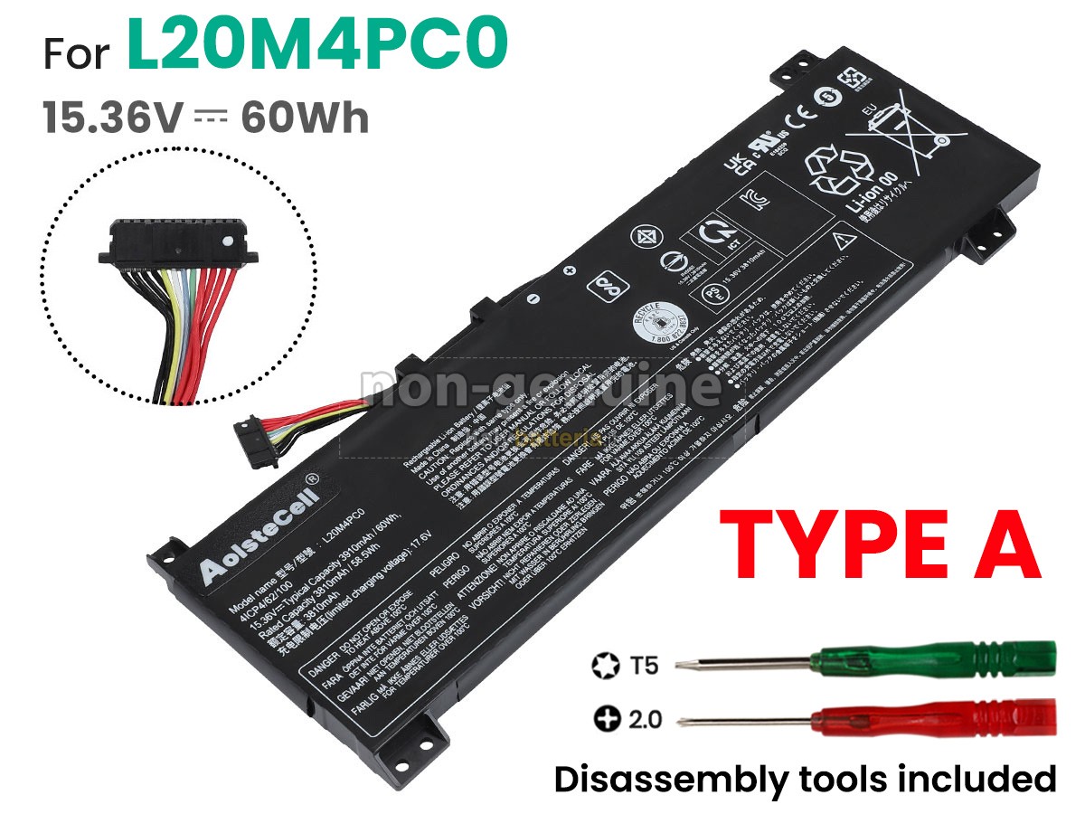 Batteria per Lenovo L20M4PC0