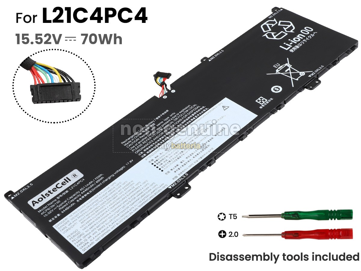 Batteria per Lenovo YOGA SLIM 7 PROX 14IAH7-82TK0051KR