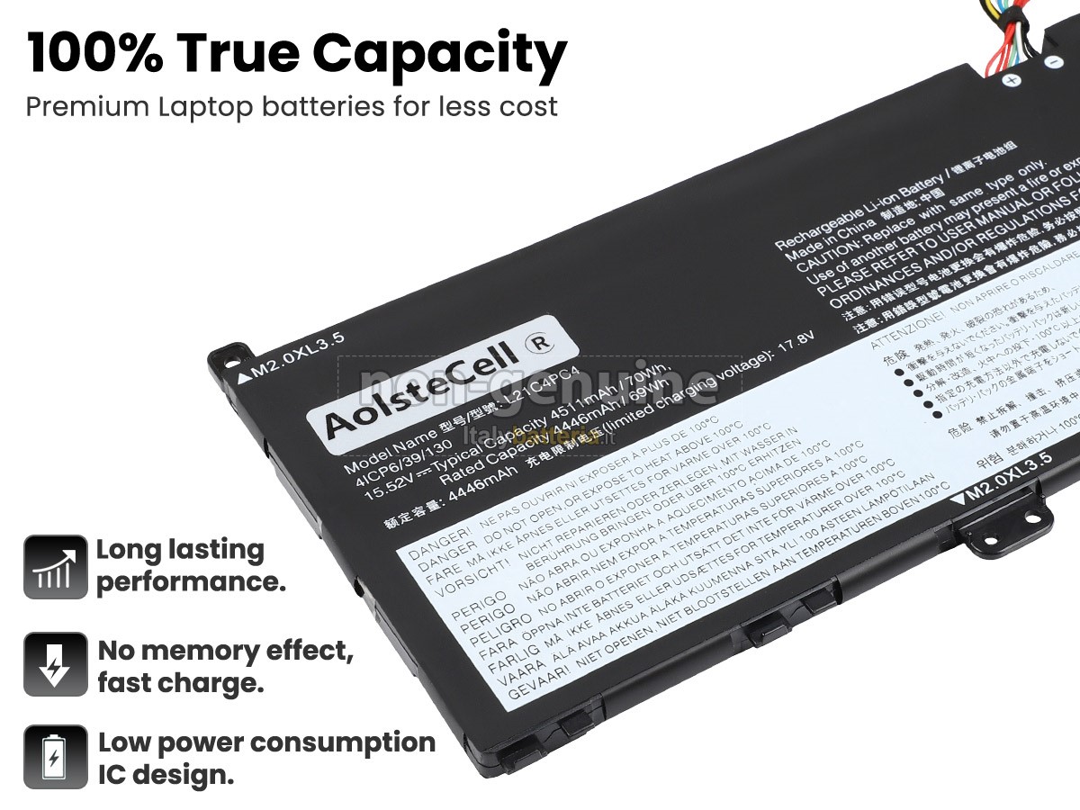 Batteria per Lenovo YOGA SLIM 7 PROX 14IAH7-82TK0051KR
