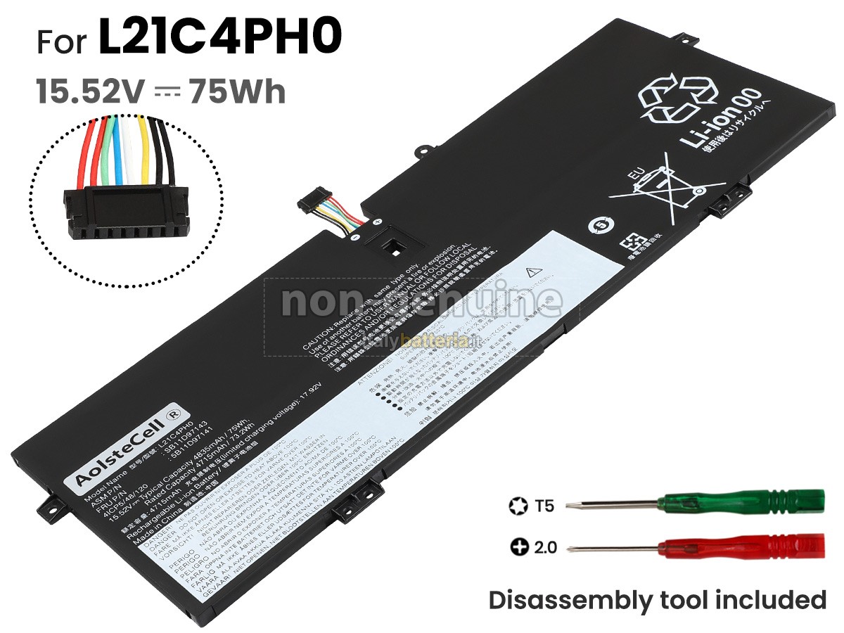 Batteria per portatile Lenovo YOGA 9 14IAP7-82LU0012TW