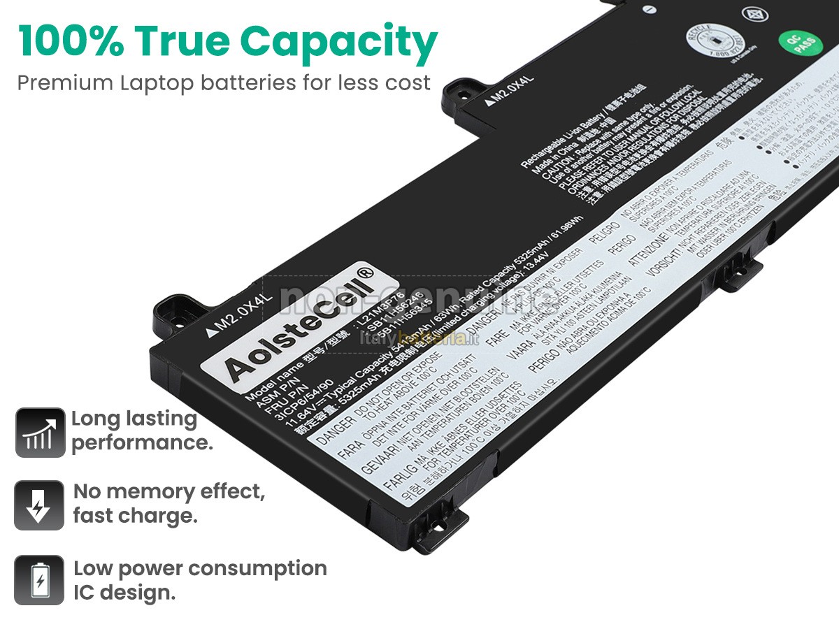Batteria per Lenovo ThinkPad L14 GEN 4-21H1001RUS