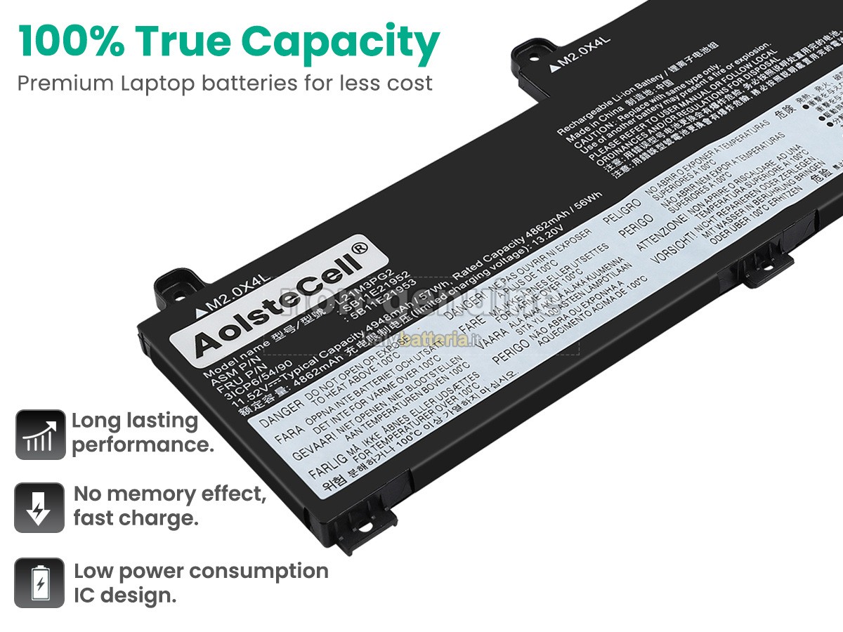 Batteria per Lenovo ThinkPad L14 GEN 4-21H1001RUS