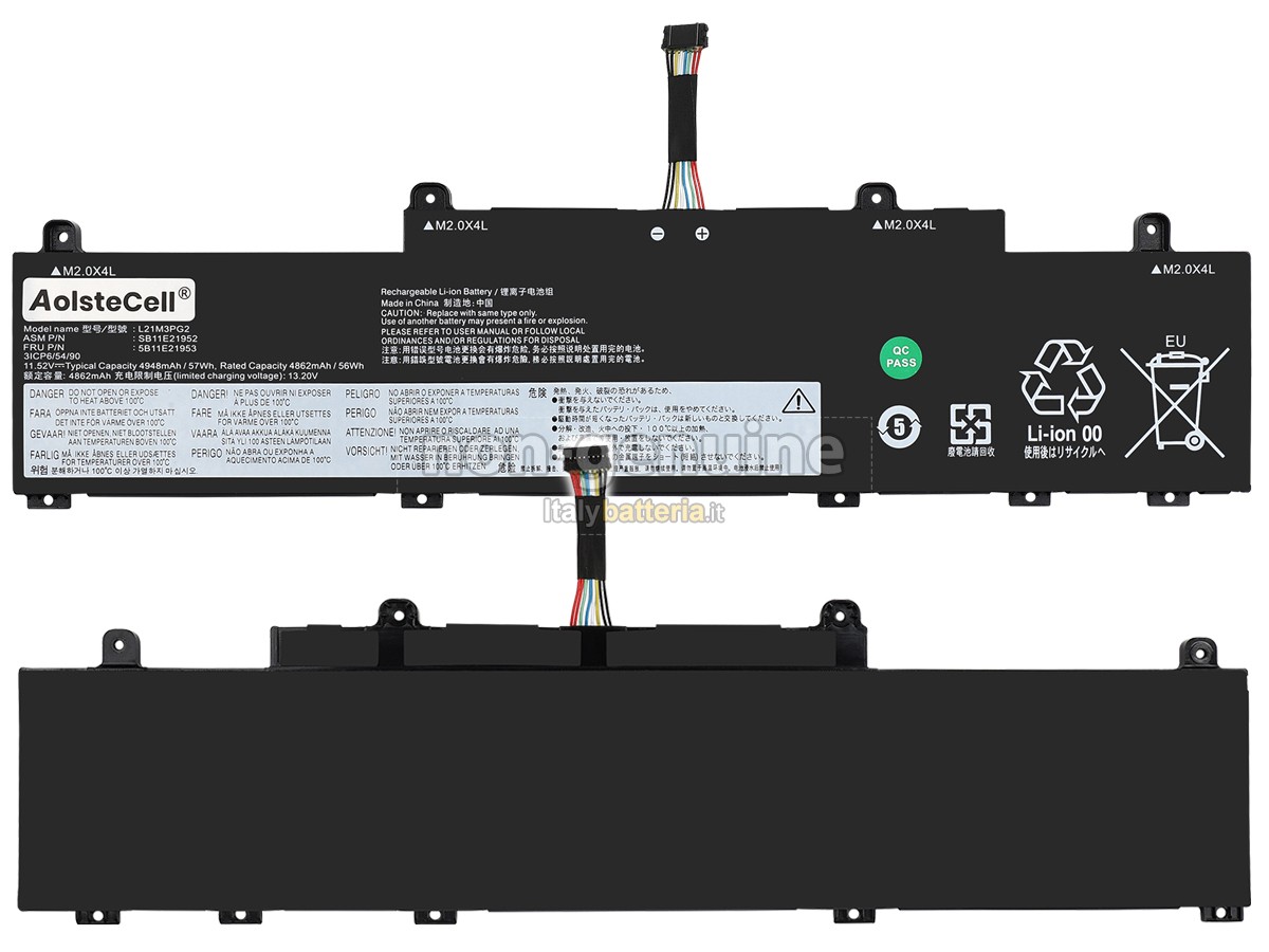 Batteria per Lenovo ThinkPad L14 GEN 4-21H1001RUS