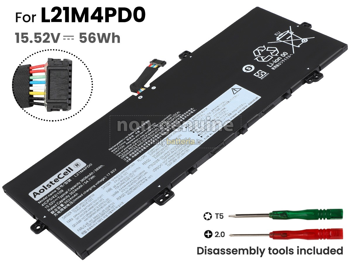 Batteria per Lenovo THINKBOOK 13X G2 IAP-21AT003SDS