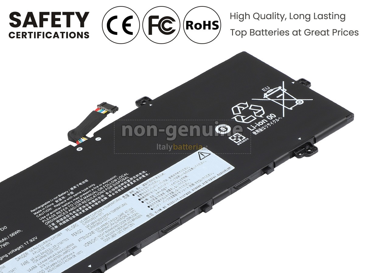 Batteria per Lenovo THINKBOOK 13X G2 IAP-21AT003SDS
