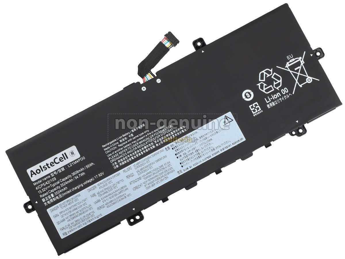 Batteria per Lenovo THINKBOOK 13X G2 IAP-21AT003SDS