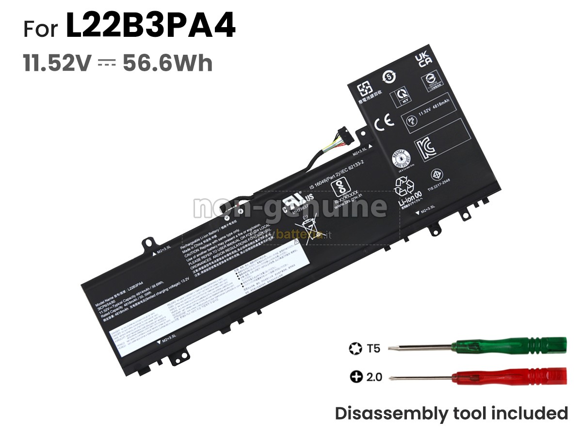 Batteria per Lenovo IdeaPad SLIM 5 14IRL8-82XD005WUK