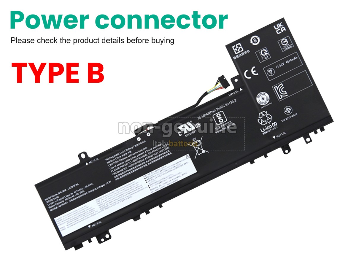 Batteria per Lenovo IdeaPad SLIM 5 16ABR8-82XG001KUK