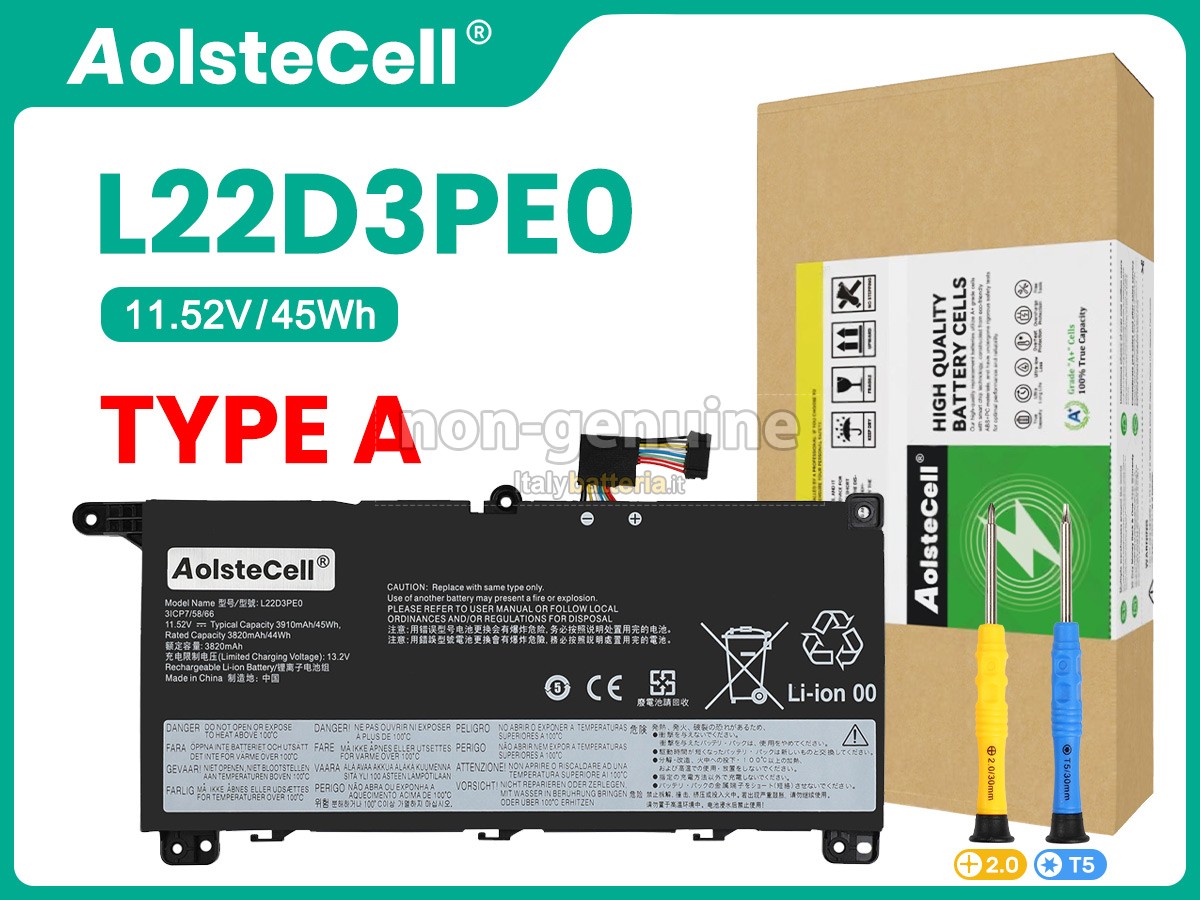 Batteria per Lenovo THINKBOOK 16 G6 IRL-21KH007SHV