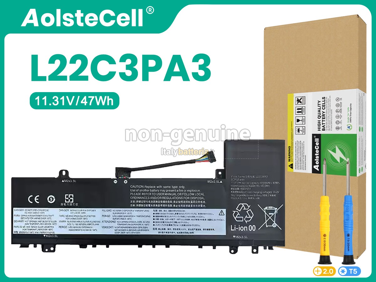 Batteria per Lenovo L22M3PA3