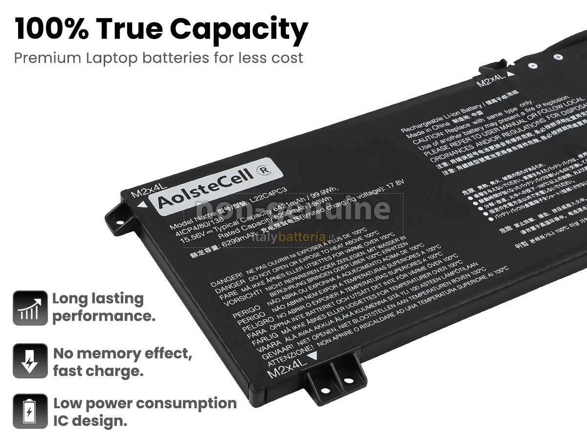 Batteria per portatile Lenovo LEGION SLIM 7 16IRH8-82Y3005ASP