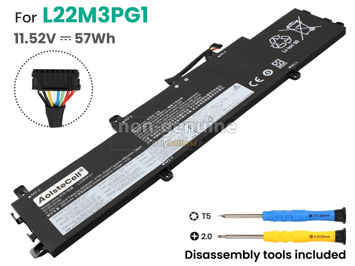 Batteria per Lenovo IP SLIM 3 CHROME 14IAN8-83BN0032PD