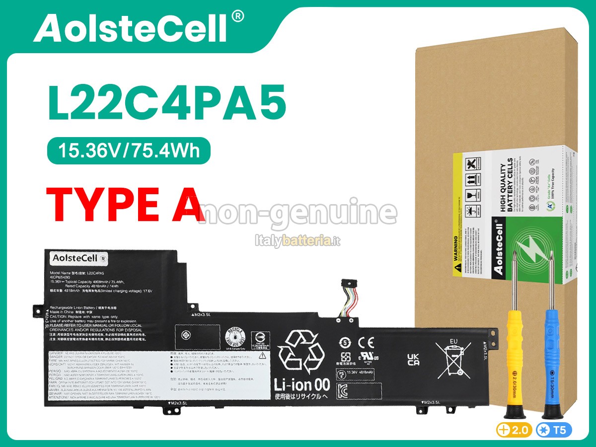 Batteria per Lenovo IdeaPad SLIM 5 16IRL8-82XF001EGE