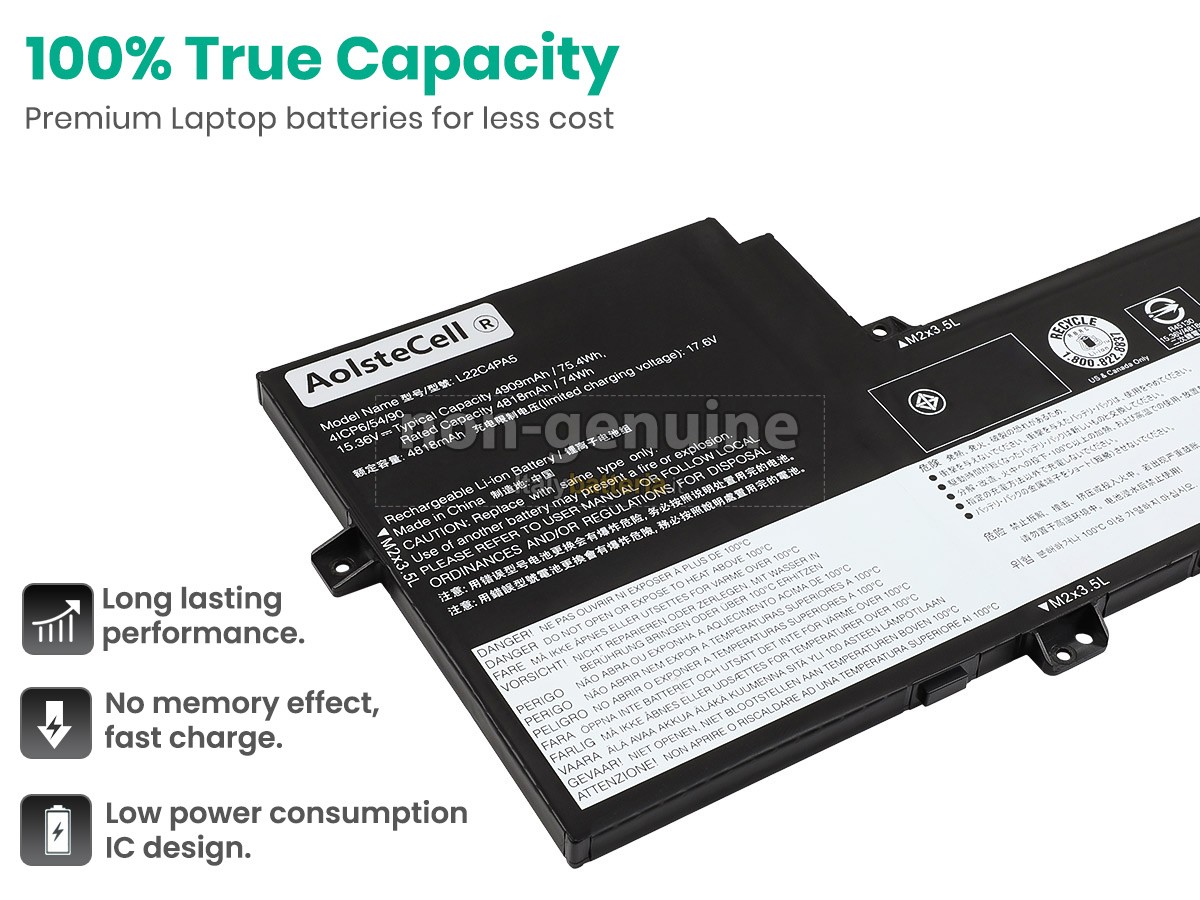 Batteria per Lenovo IdeaPad SLIM 5 16IRL8-82XF001EGE
