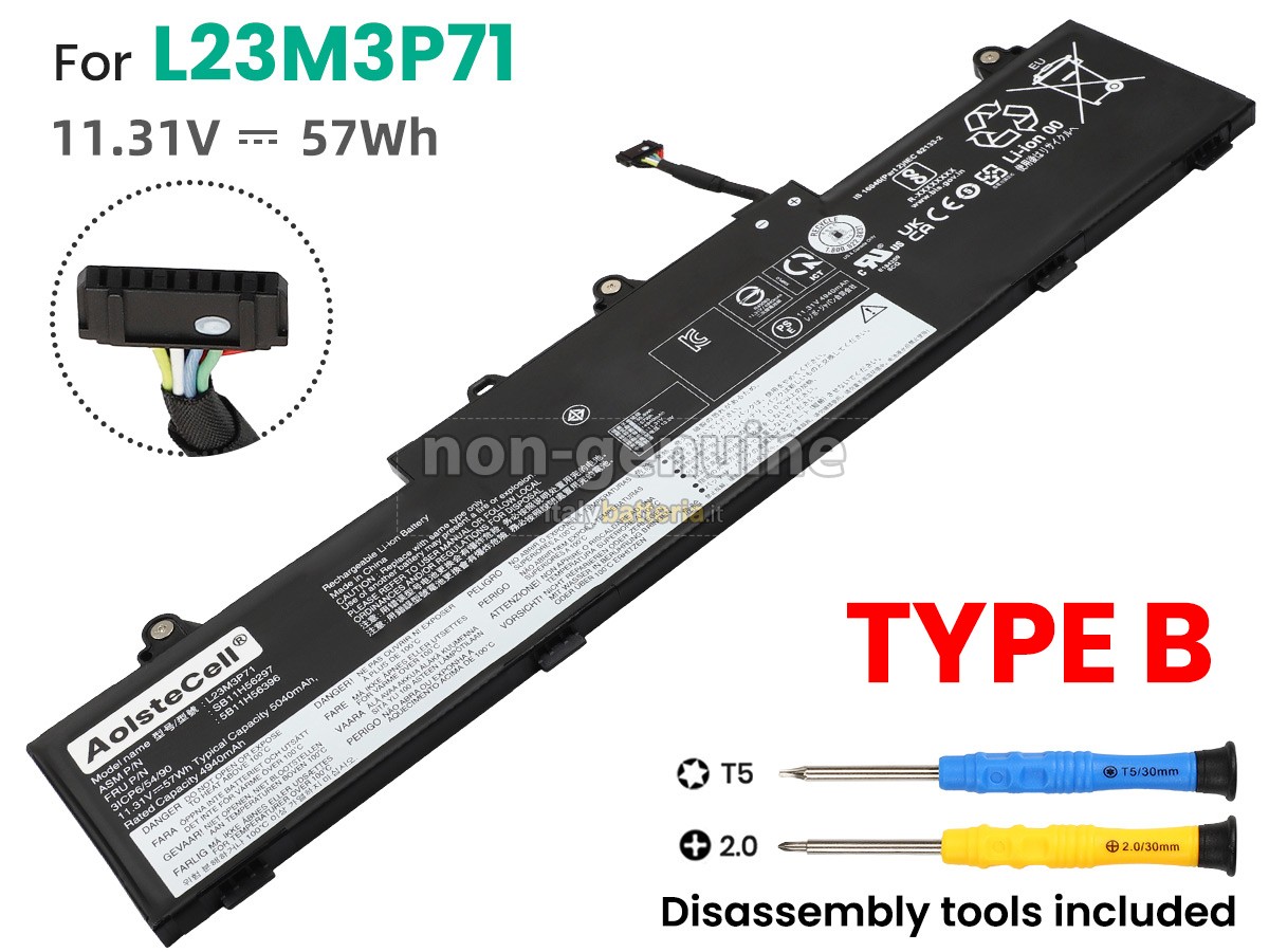 Batteria per Lenovo ThinkPad L16 GEN 1-21L30032GQ