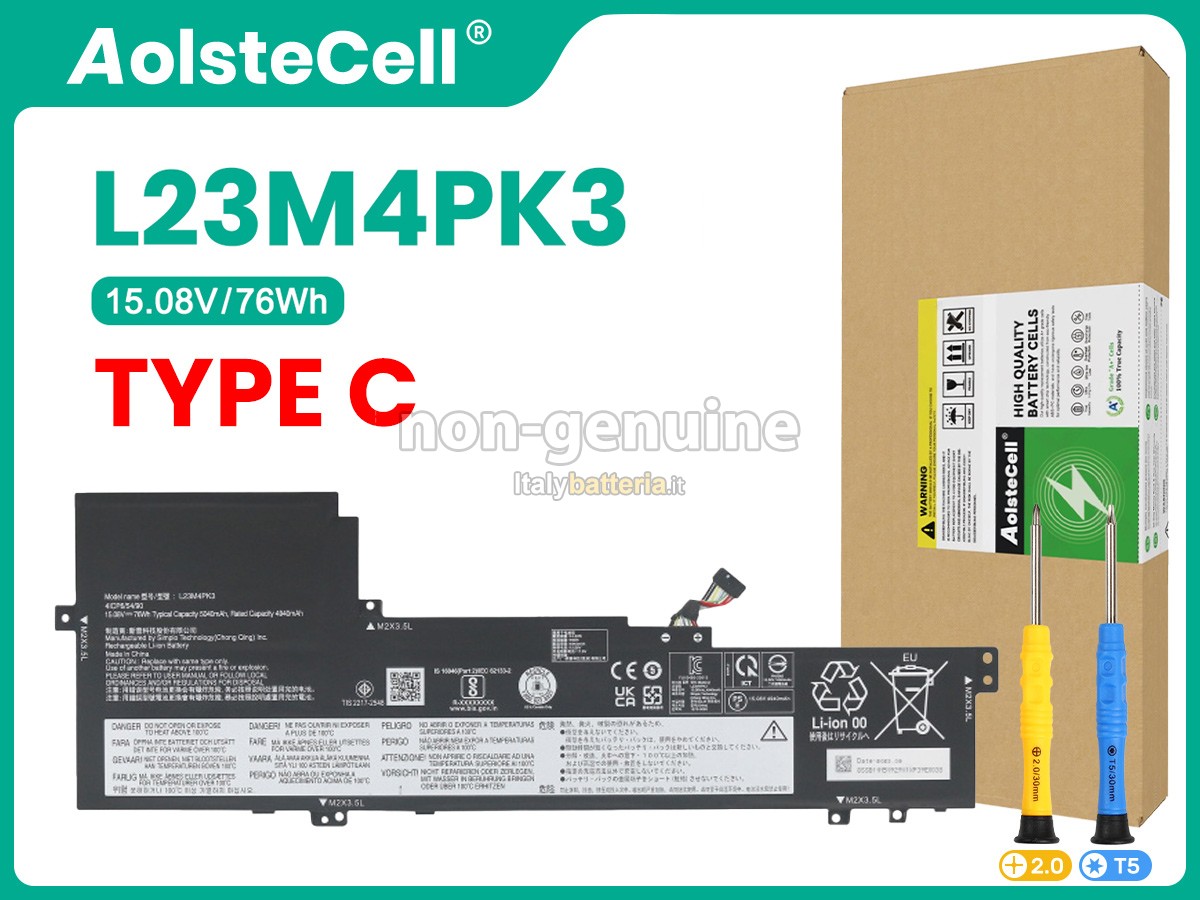 Batteria per Lenovo IdeaPad SLIM 5 16IMH9-83DC000FMZ