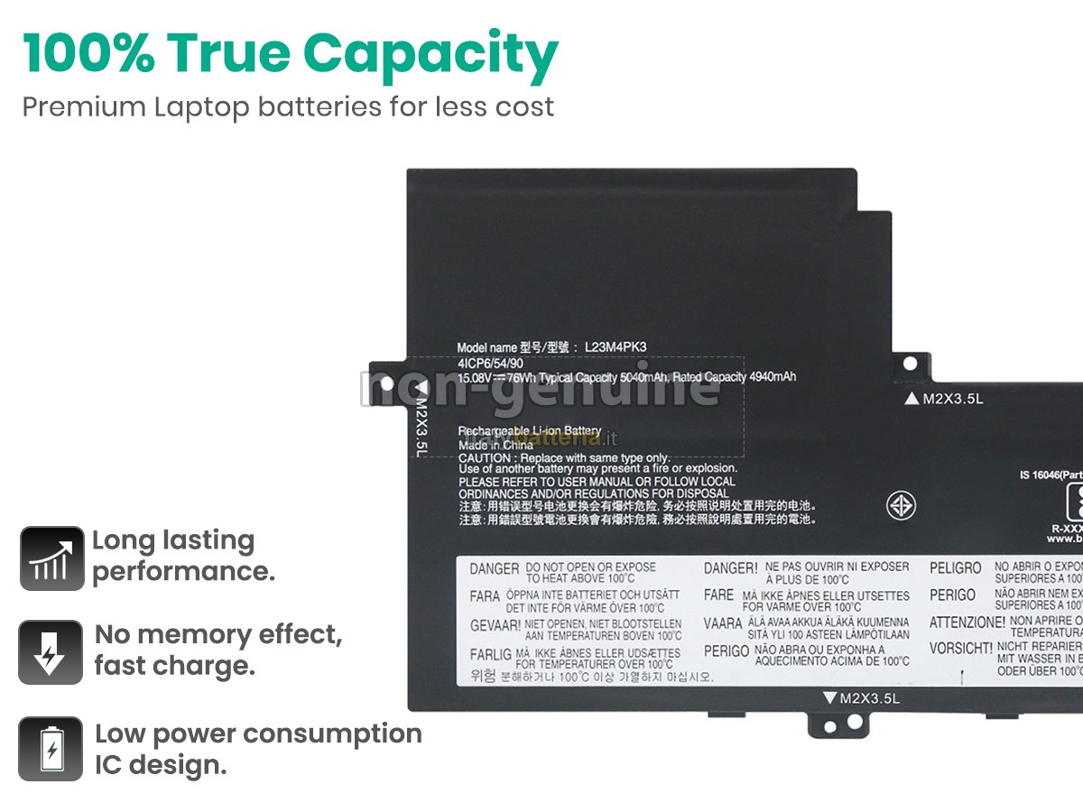 Batteria per Lenovo IdeaPad SLIM 5 16IMH9-83DC000FMZ