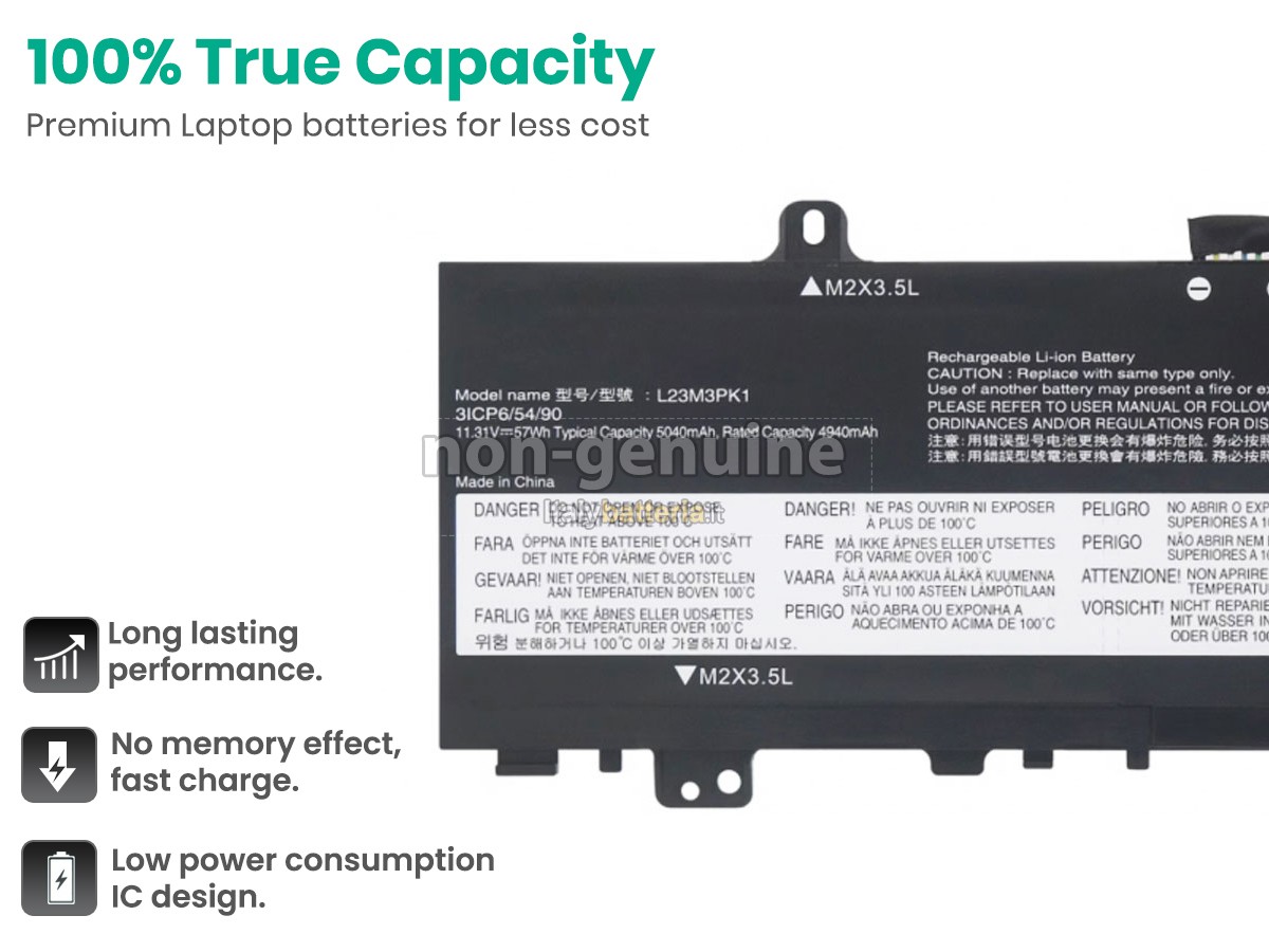 Batteria per Lenovo IdeaPad SLIM 5 16IMH9-83DC000FMZ